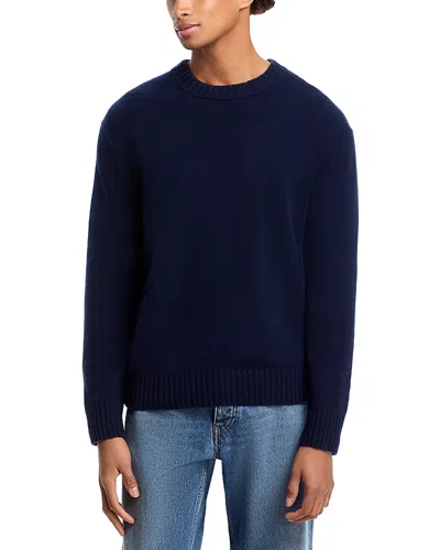 Frame Cashmere Crewneck Sweater In Blue