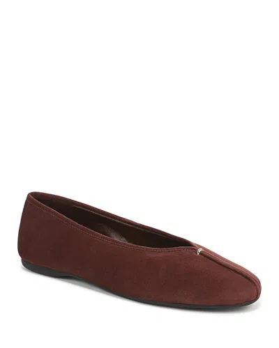 Vince Ori Ballet Flat In Brown