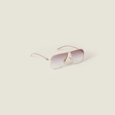 Miu Miu Miu Ombre Sunglasses In Gold