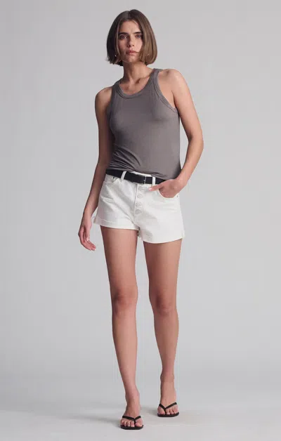 Mavi Simple Tank Top In Dark Gull Gray