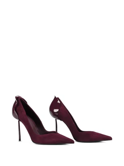 Le Silla Pointed-toe Heeled Pumps In Burgundy
