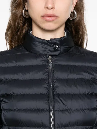 Moncler Polyamide Igelle Jacket High Collar Quilted In Black