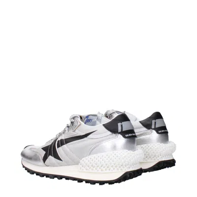 Golden Goose Sneakers Running Women Silver And Black In Silver