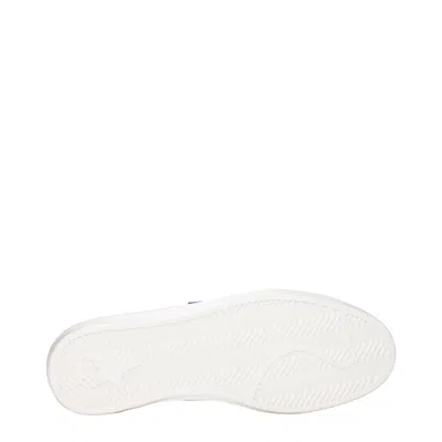 Golden Goose Deluxe Brand Low-top White Leather Sneakers With Blue Star Accent In White
