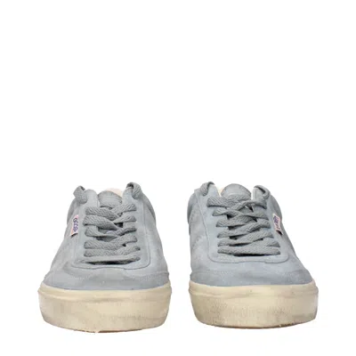 Golden Goose Deluxe Brand Soft Suede Sneakers With Vintage Detailing In Gray