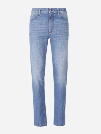 Zegna Straight City Jeans In Blue