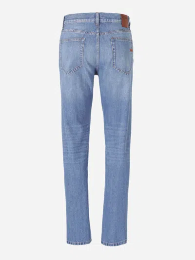 Zegna Straight City Jeans In Blue