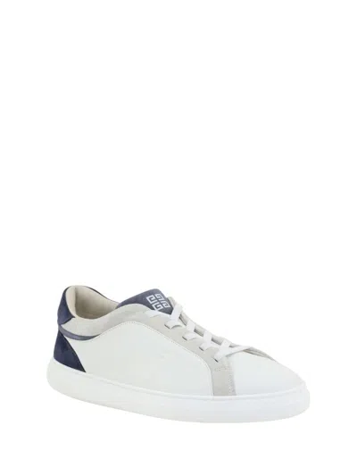 Givenchy Leather Panelled Flat Sole Sneakers In White