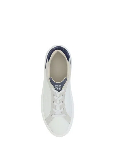 Givenchy Leather Panelled Flat Sole Sneakers In White