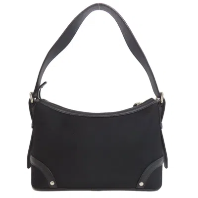 Pre-owned Bally Beige Black Nylon Shoulder Bag ()