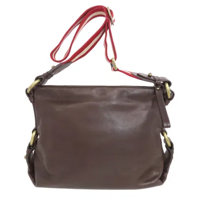 Pre-owned Bally Brown Leather Shoulder Bag ()
