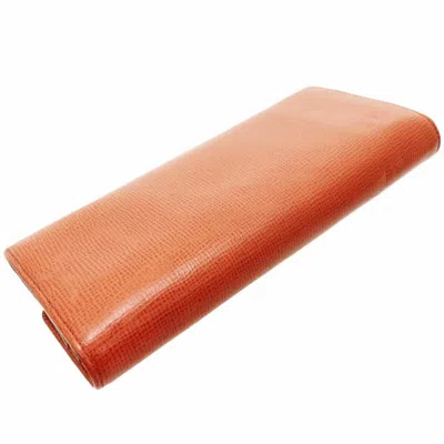 Pre-owned Bally Orange Leather Long Wallet (bi-fold) ()