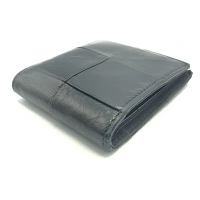 Pre-owned Bottega Veneta Gray Middle Wallet (bi-fold) ()