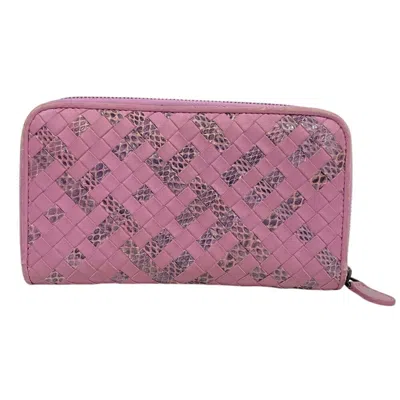 Pre-owned Bottega Veneta Purple Leather Coin Purse/coin Case ()