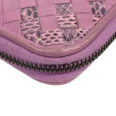 Pre-owned Bottega Veneta Purple Leather Coin Purse/coin Case ()