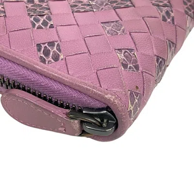 Pre-owned Bottega Veneta Purple Leather Coin Purse/coin Case ()