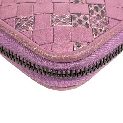 Pre-owned Bottega Veneta Purple Leather Coin Purse/coin Case ()