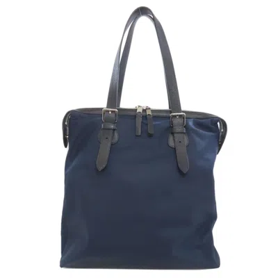 Pre-owned Burberry Blue Nylon Tote Bag ()