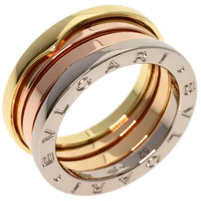 Pre-owned Bvlgari Pink Gold White Gold Yellow Gold Pink Gold (18k) White Gold (18k) Yellow Gold (18k) Band Rin