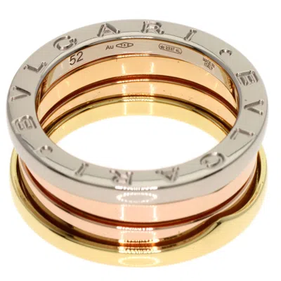 Pre-owned Bvlgari Pink Gold White Gold Yellow Gold Pink Gold (18k) White Gold (18k) Yellow Gold (18k) Band Rin
