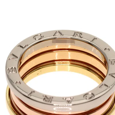 Pre-owned Bvlgari Pink Gold White Gold Yellow Gold Pink Gold (18k) White Gold (18k) Yellow Gold (18k) Band Rin