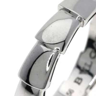 Pre-owned Bvlgari White Gold White Gold (18k) Band Ring ()