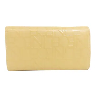 Pre-owned Celine Beige Leather Long Wallet (bi-fold) () In Sand