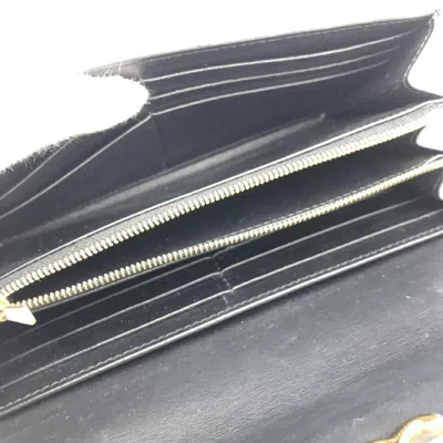 Pre-owned Celine Black Long Wallet (bi-fold) ()