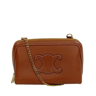 Pre-owned Celine Brown Leather Shoulder Bag ()