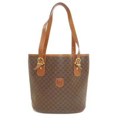 Pre-owned Celine Brown Pvc Leather Tote Bag ()