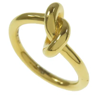 Pre-owned Celine Gold Metal Band Ring ()