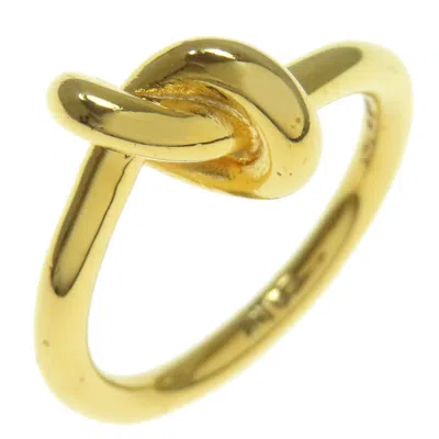 Pre-owned Celine Gold Metal Band Ring ()
