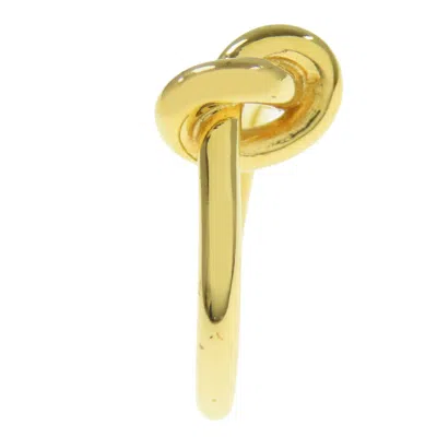 Pre-owned Celine Gold Metal Band Ring ()