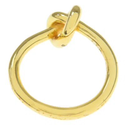 Pre-owned Celine Gold Metal Band Ring ()
