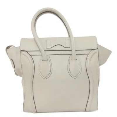 Pre-owned Celine Light Gray Leather Tote Bag ()