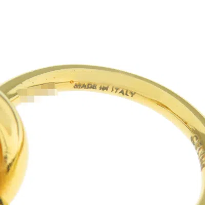 Pre-owned Celine Gold Metal Band Ring ()