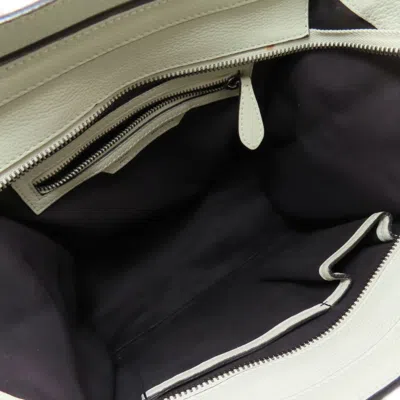 Pre-owned Celine Light Gray Leather Tote Bag ()