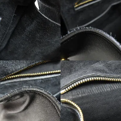 Pre-owned Celine Navy White Leather Tote Bag ()