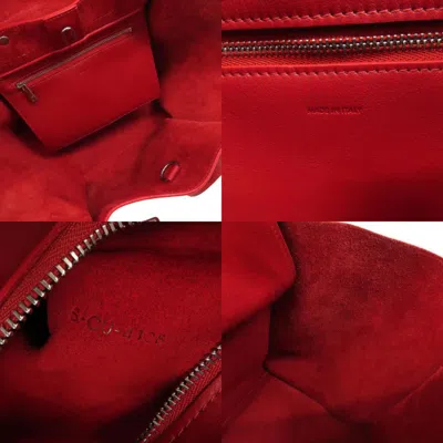 Pre-owned Celine Red Color Leather Tote Bag ()