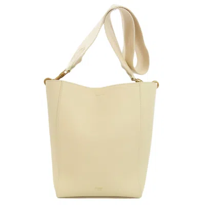 Pre-owned Celine White Leather Shoulder Bag ()