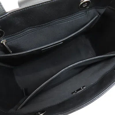 Pre-owned Chanel Black Leather Tote Bag ()
