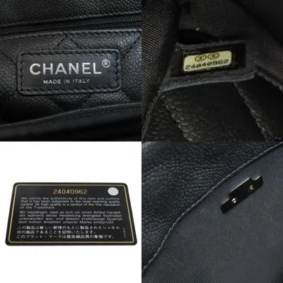 Pre-owned Chanel Black Leather Tote Bag ()