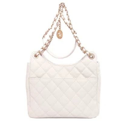 Pre-owned Chanel White Leather Shoulder Bag ()