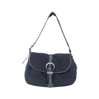 Pre-owned Dior Christian  Black Canvas Shoulder Bag ()