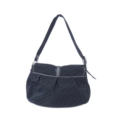 Pre-owned Dior Christian  Black Canvas Shoulder Bag ()