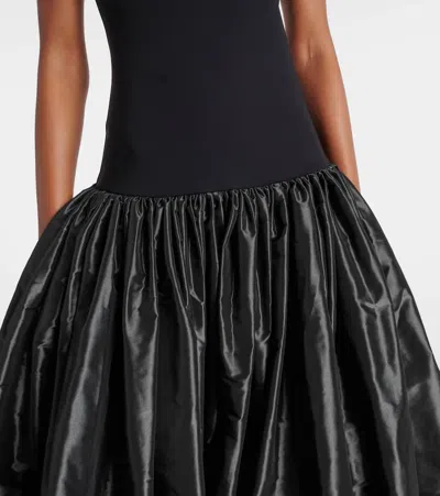 Coperni Strapless Princess Dress Side Pockets In Black