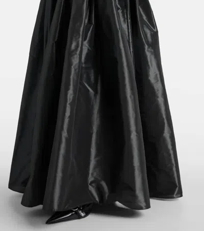 Coperni Strapless Princess Dress Side Pockets In Black
