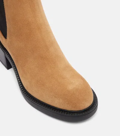Tod's Gomma T60 73l Calfskin Leather Tronchetto In Brown