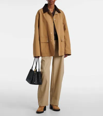 Tod's Gomma T60 73l Calfskin Leather Tronchetto In Brown