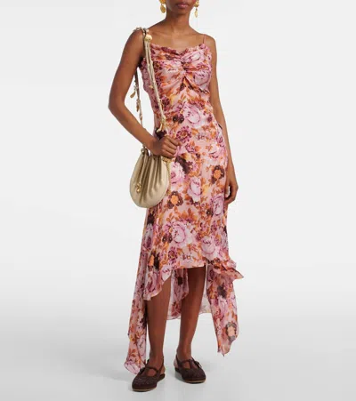 Jimmy Choo Aimee Suede Slingback Espadrille Flats In Brown